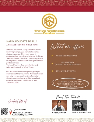 Thrive Wellness Center - Newsletter 2024